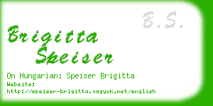 brigitta speiser business card